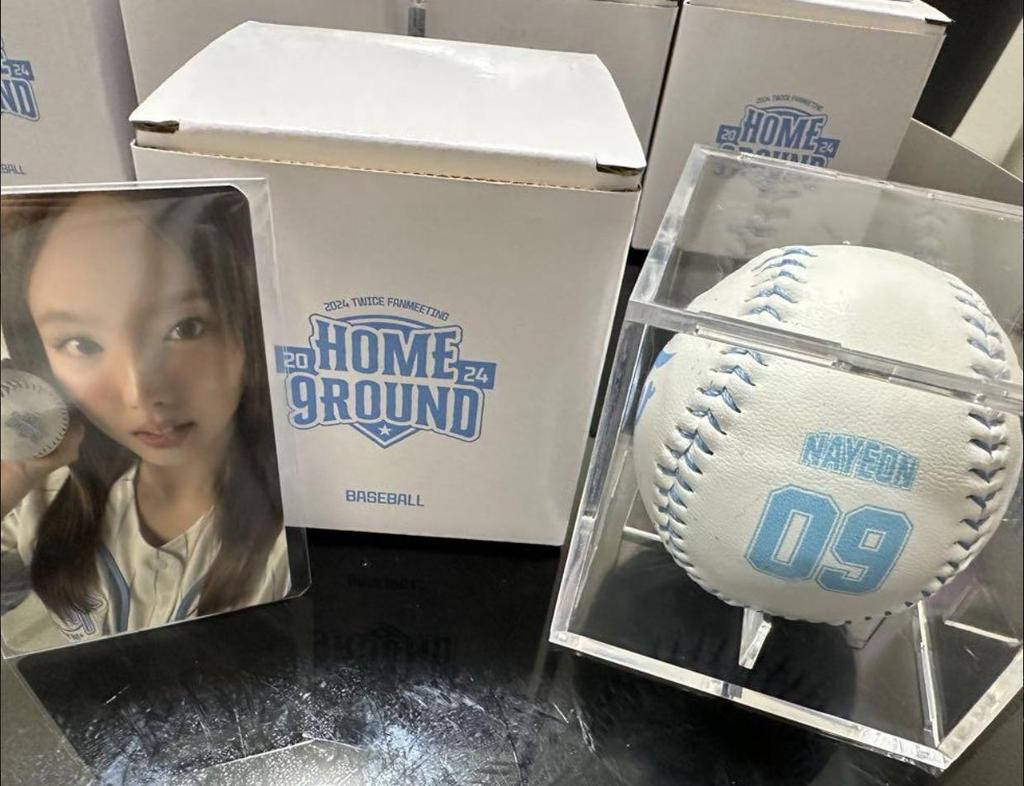 TWICE NAYEON HOME 9ROUND POP-UP Officail MD Base Ball с фотокарточкой Limited PC SEOUL