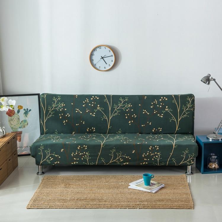 Full Coverage Elastic Sofa Bed Cover, Armless Sofa Cover, Cross-border Sofa Bed Dust Cover