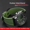 Резиновый ремешок для часов Casio G-SHOCK GM-2100 GA-2100 GA-2110 GM-5600 Быстросъемный браслет GA2100 Спортивный силиконовый ремешок