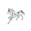Винтажная брошь-булавка из сплава сплошного цвета, скачущая боевая лошадь, зодиакальный пони, женская мужская модная одежда, аксессуары, лацкан пиджака, корсаж