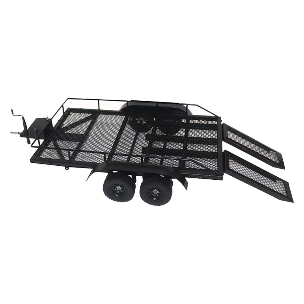 Goolsky Heavy Duty Large Trailer Cargo Transporter Metal Kit 110 Scale for TRAXXAS HSP Redcat RC4WD Tamiya Axial SCX10 D90 HPI RC Crawler Car DIY