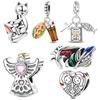 copper Colorful Charm Bead Charms Bead Sparkling Inlaid Zirconium Pendants Compatible With Authentic Accessories Bracelets Jewellery Gift