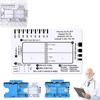 EKG 7 Step Ruler Plastic Ruler Measuring Tool For EKG Interpretation Easy To Carry With Protective Case Party Favors