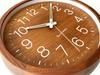 KATOMOKU muku clock 2 Walnut Wall Clock with Continuous Second Hand, KM-46WARCS, 306mm (SKP Radio-Controlled Clock)