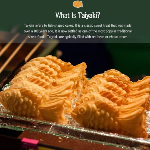 Taiyaki Mold, Taiyaki Fish Shape Cake Maker, Non-Stick Taiyaki Double Baking Pan, Waffle Baking Mold