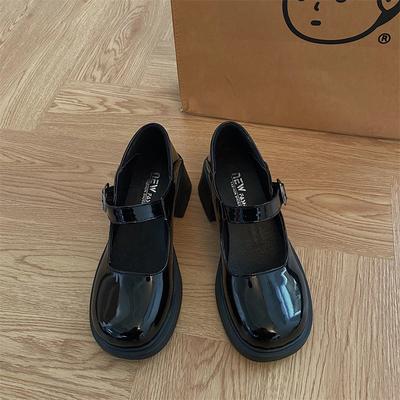 Модные туфли Мэри Джейн с пряжкой на щиколотке, женские туфли на толстом каблуке и платформе в стиле Лолиты, женские туфли в японском стиле для студентов