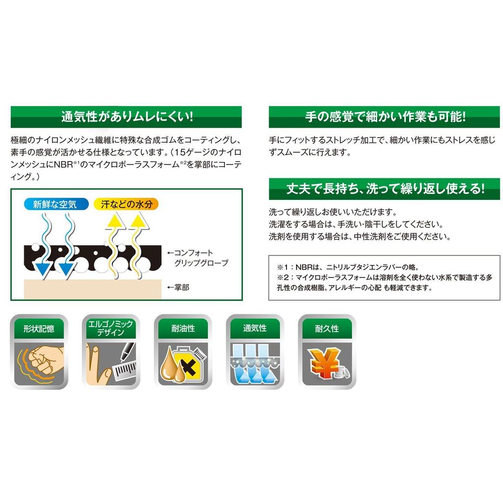 3M Comfort Grip Work Gloves, Gray, XL, 5-Pack (GLOVE-XL-5P)