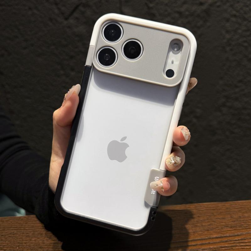 Роскошный чехол-бампер контрастного цвета для iPhone 14 15 16 Plus 17 Pro Max Air с защитой камеры и теплоотводом