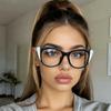 Ретро Квадратная Светлая Оправа для Очков Женская Мужская Прозрачная Унисекс Очки Для Женщины Мужчины Oculos
