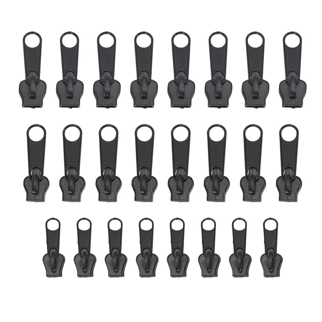 Набор для ремонта молний, 24 шт., 3 размера, металлические бегунки для замены, съемные, многоцелевые для