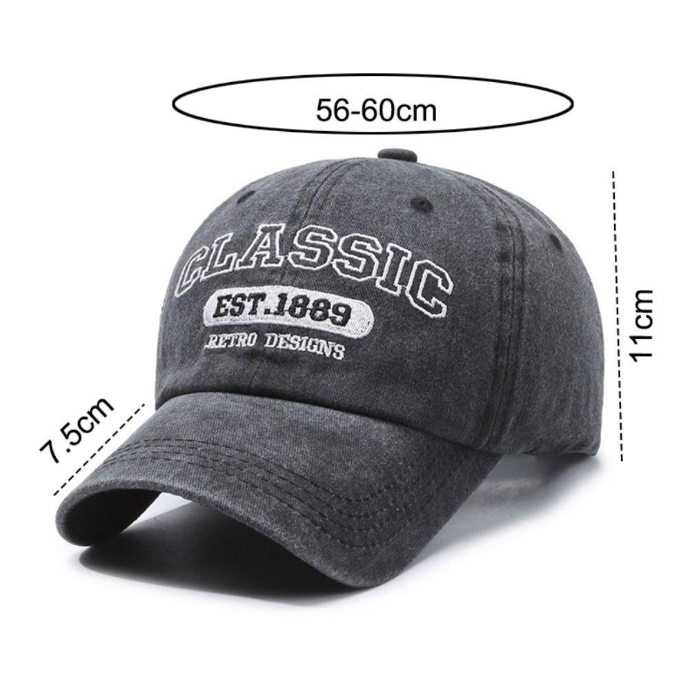 Visor Peaked Cap Classic EST.1889 Sunscreen Hats Fashion Casquette For Man Women