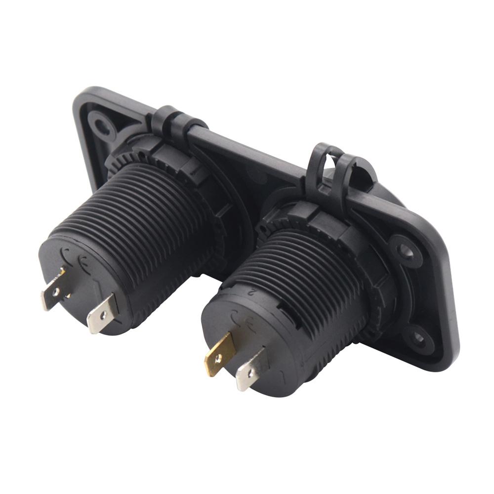 12В/24В QC 3.0 и TYPE-C Двойное USB Зарядное Устройство Автомобильный Прикуриватель Розетка Штекер Панель