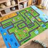Baby Crawling Play Mat Car Play Mat for Boys and Girls Highway City Traffic-Themed Rugs for Kids Toy Cars Kids Rugs for Playroom