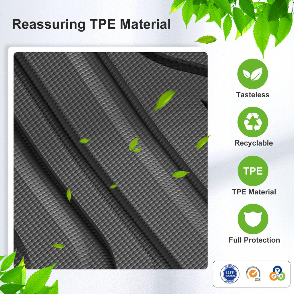 For AITO M5 Seres M5 5 2022-2025 TPE 3D Car Floor Mats Cargo Liner Pad Waterproof All Weather Accessories Black