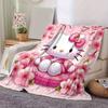 1шт. Плед с цветочным узором Hello Kitty - Идеально подходит для дома, офиса, использования на улице и в качестве подарка Ideaz0411241