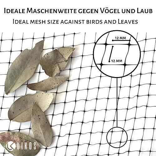 Uikos Filet de Protection pour Bassin de Jardin (4 x 10 m)