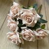 Sophisticated Faux Rose Arrangement For Wedding Venue Table Centerpiece
