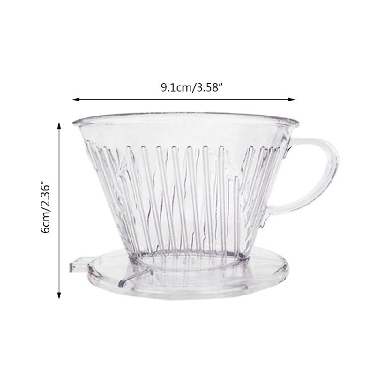 Pour Over Coffee Dripper Clear for Office Home Bar Cafe Use Acrylic Made