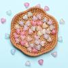 Creative Handmade 9.8*11mm Heart Shape Jewelry Accessories DIY Crack Loose Beads Fashion 50Pcs