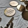 10 шт. Акриловые топперы для торта «С Днем Рождения», Круглые топперы для кексов, Украшения для торта на различные дни рождения