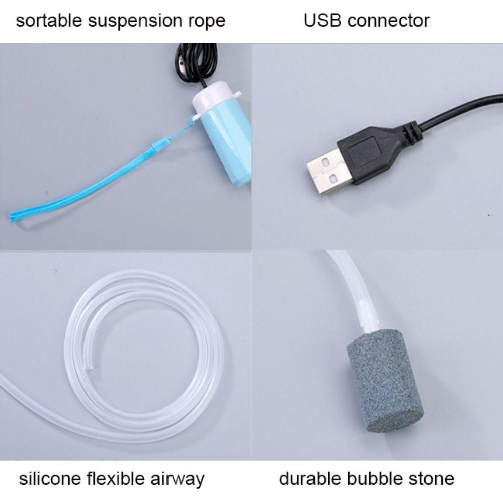 Энергосберегающий воздушный насос для аквариума USB-аэраторный насос портативный кислородный насос для аквариума для рыбалки