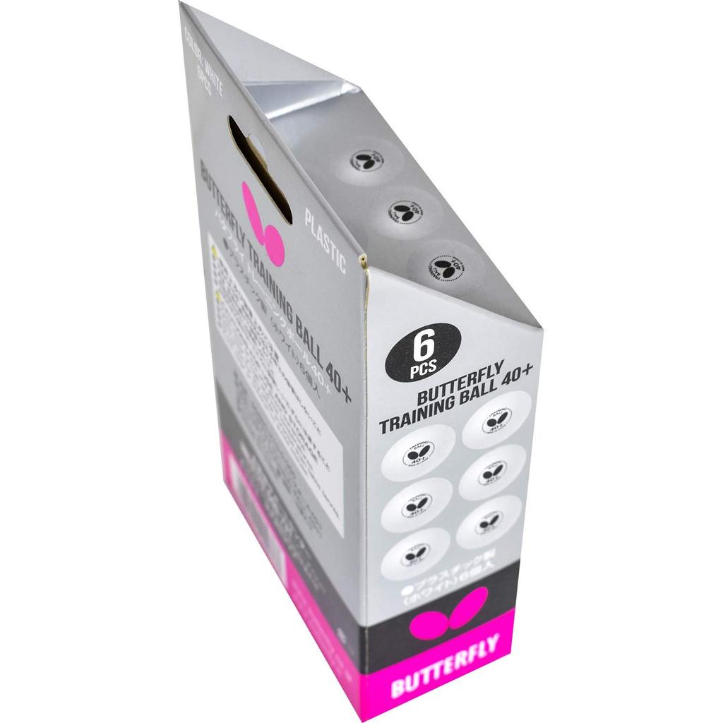 Тренировочные мячи Butterfly Для тренировок Включает мячи 6 или 120 белых тренировочных мячей, сопоставимых с 3 звездными мячами, идеально подходит для тренировок 40+ – 40+ – 40+ – –