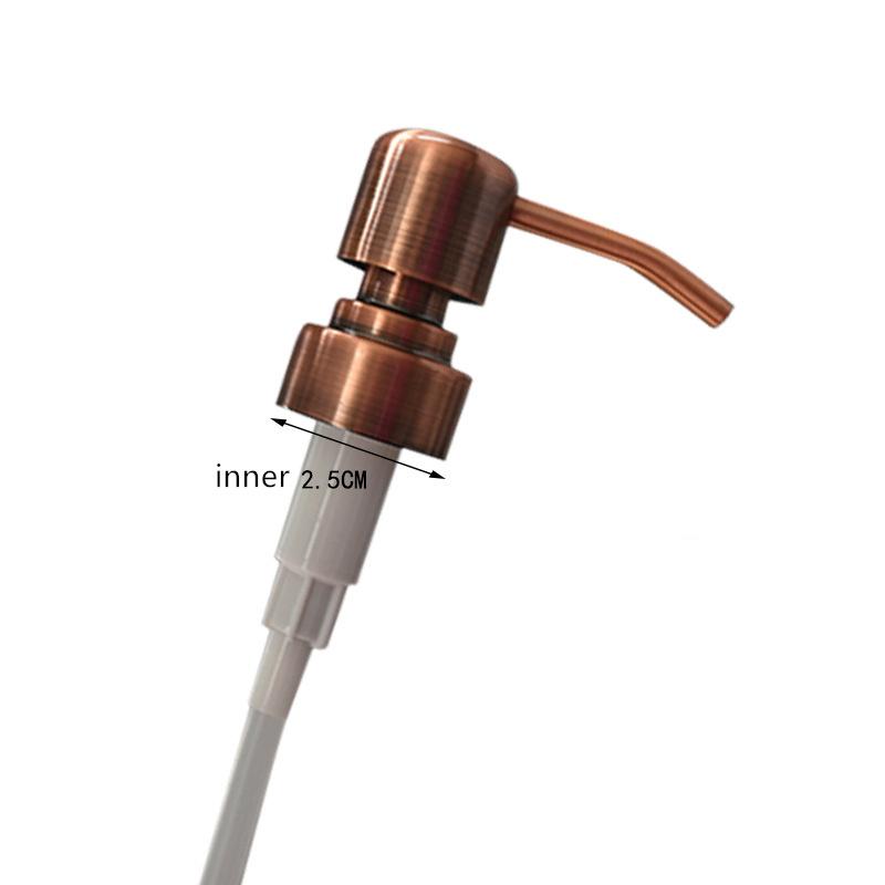 1 шт. 304 Нержавеющая сталь Насадка-насос для кухонной мойки жидкого мыла Черный/Золотой/Розовое золото