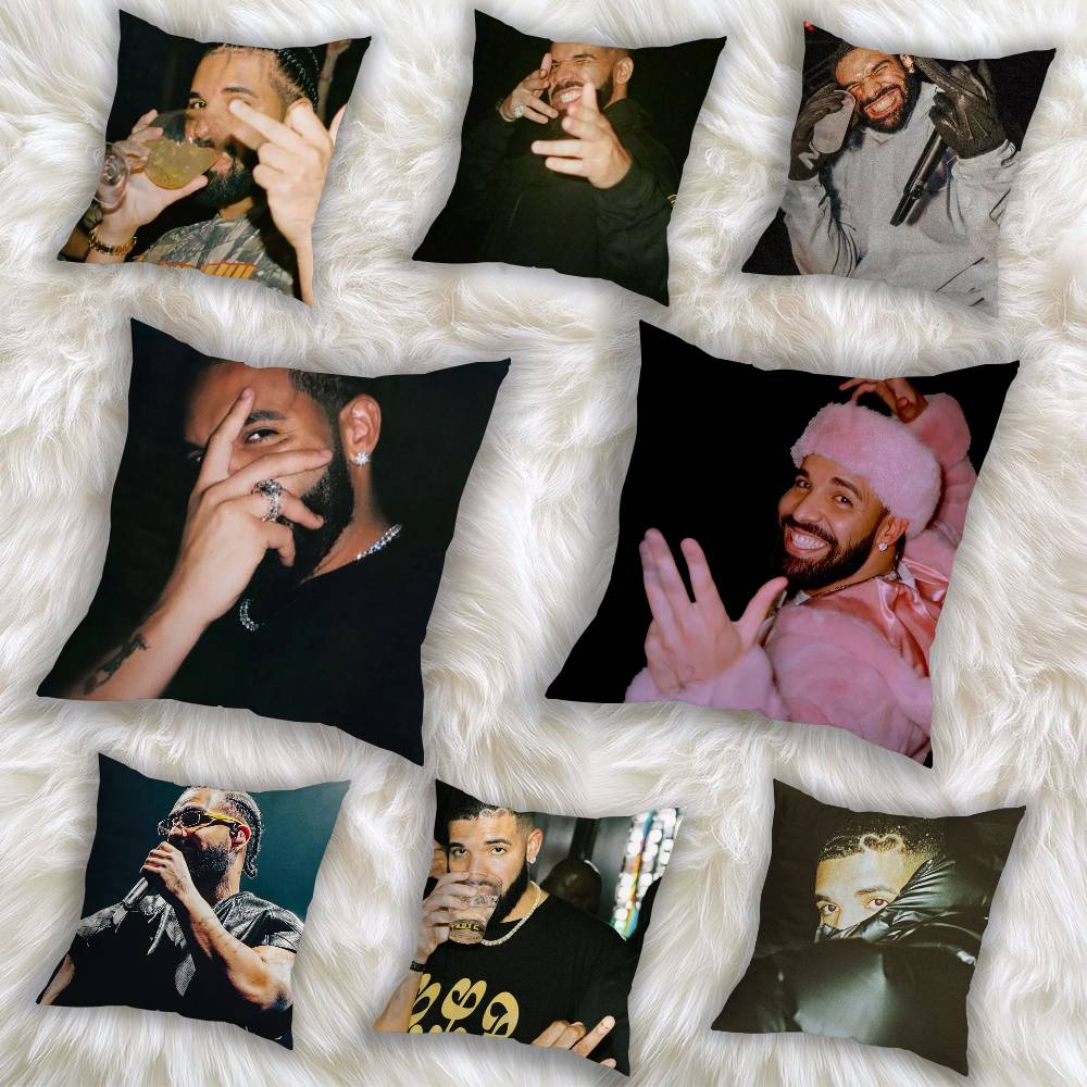 Крутая наволочка для подушки D-Drake OvO Rap, квадратная, двусторонняя печать, короткий плюш, чехол для диванной подушки, спальня, прикроватная подушка