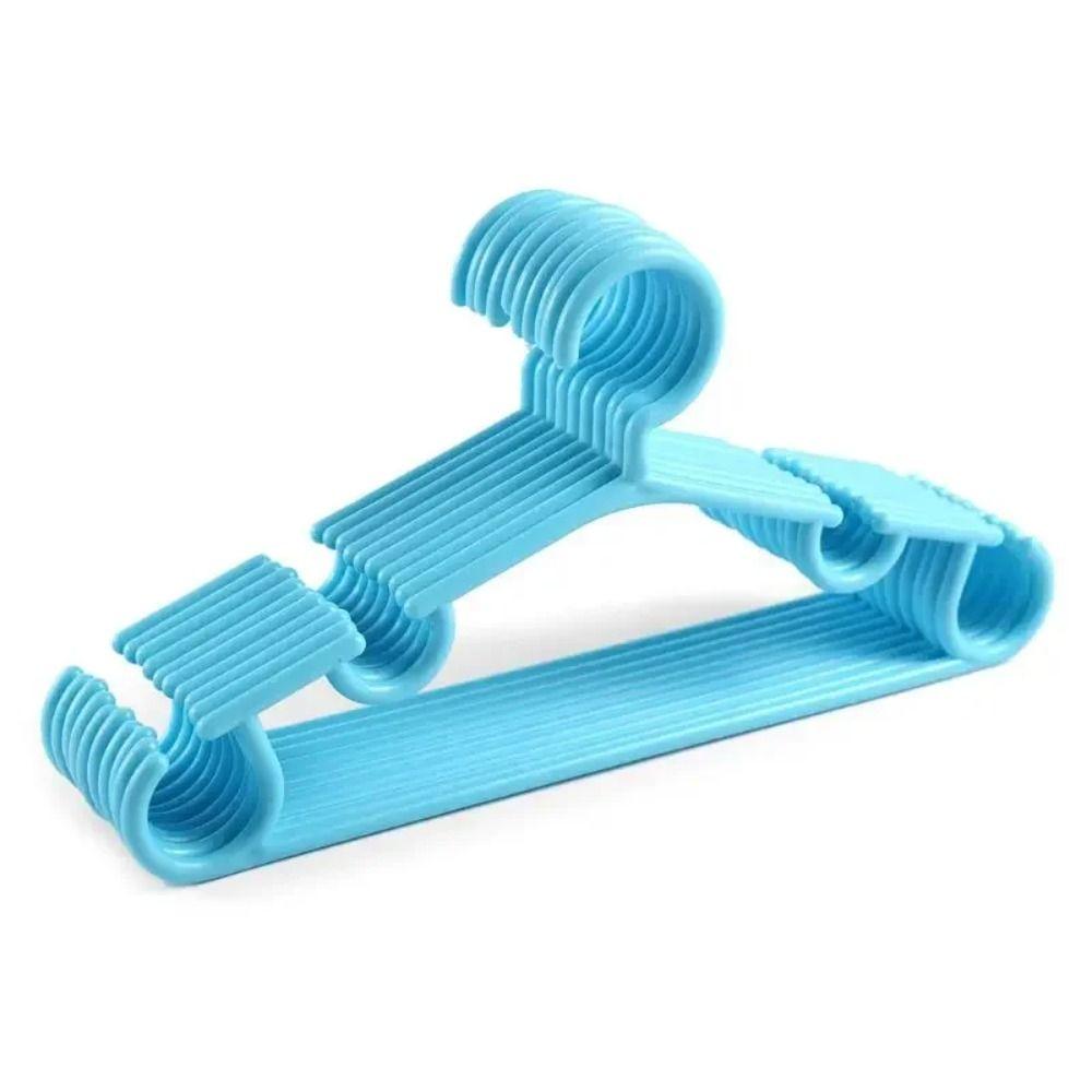 10Pcs/Set Plastic Clothes Drying Rack Dry wet general Clothes Hook New Hanger Hook