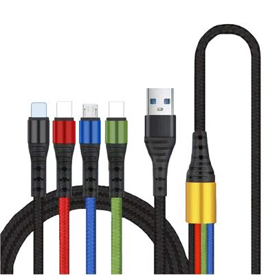 USB-кабель GIMIRO 4 в 1 [120 см] Кабели USB C для быстрой зарядки типа C для телефонов Android, совместимые с Huawei Samsung Xiaomi Google i, Phone