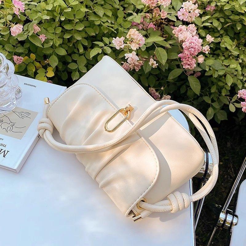 Niche White Bag Women's 2025 New Model Is Popular This Year, Versatile High-end Shoulder Bag, Underarm Messenger Bag