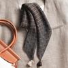Double-sided Velvet Square Scarf Vintage Ethnic Style Warm Shawl Women 68x68cm