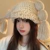 Warm And Cute Long Braided Knit Hat For Women In Beautiful Colors For Winter Comfort