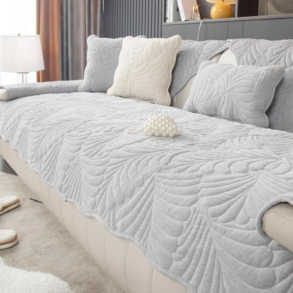 Подушка для дивана из синели, универсальная простая современная нескользящая подушка на четыре сезона, новая ткань для дивана с банановым листом, полотенце