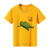 Teenager Frog Graphic Print T-shirts for Boys Girls Summer Kids Casual Fashion Short Sleeve Tops Children Colorful O-Neck Tees