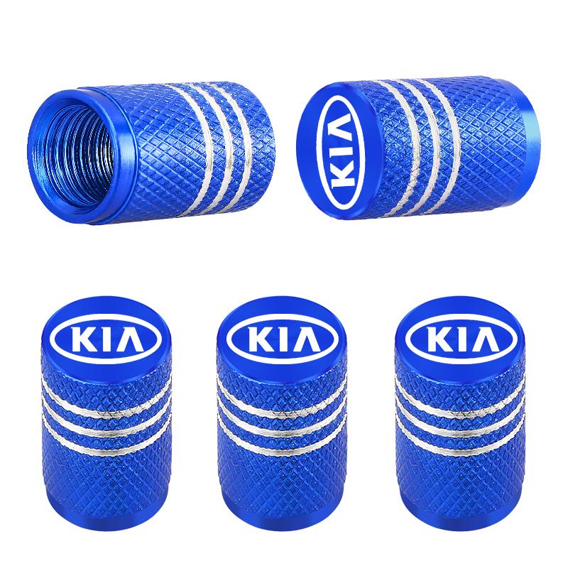 5pcs Car Badges Metal Wheel Tire Valve Cap Covers Auto Accessories For Kia Rio Ceed Sportage Cerato Soul Sorento Picanto Optima xkbn81