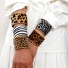 Европейско-американский стиль, браслеты с леопардовым принтом, дизайн меньшинства, преувеличенный браслет, женский