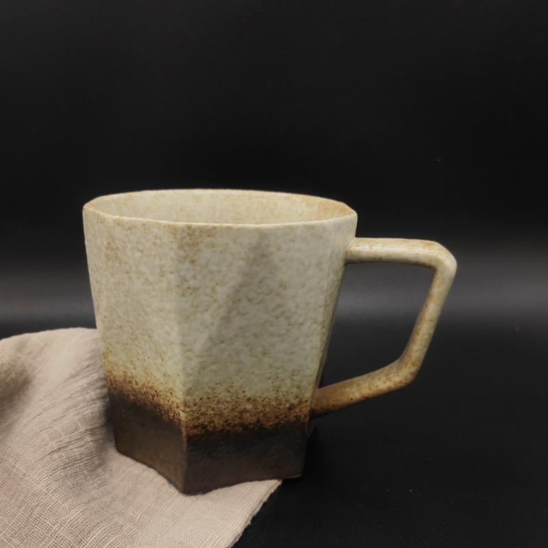Керамическая чашка для завтрака, высококачественная пара, чашка для воды, грубая керамическая чашка для кофе, ретро-креативная чашка