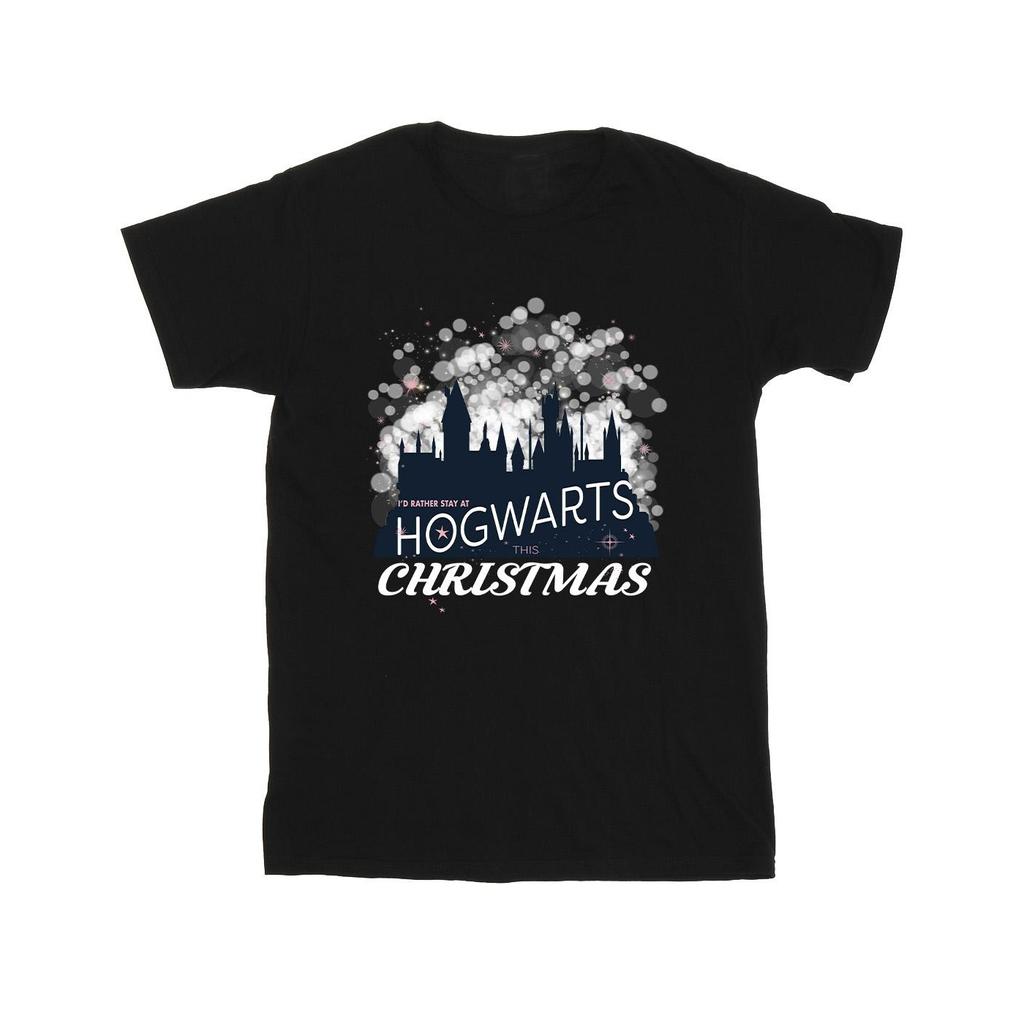 Harry Potter Mens Hogwarts Christmas T-Shirt