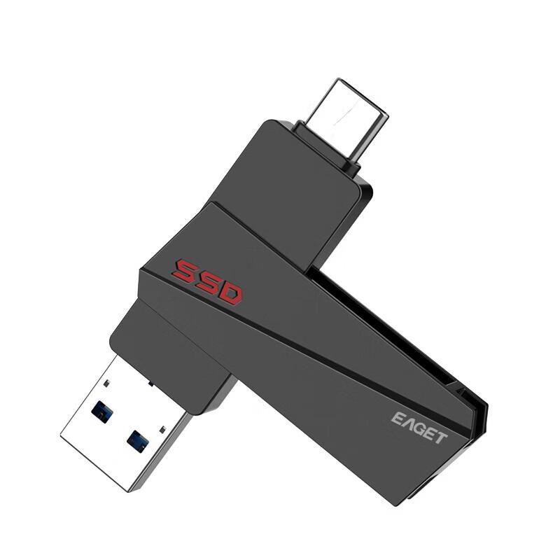 EAGET SU20 USB 3.2 и Type-C ДвухИнтерфейсный Металлический Флеш-Накопитель