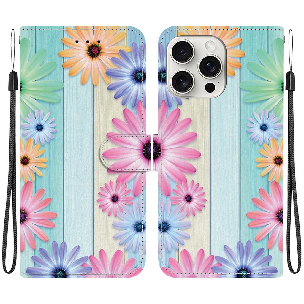 3D Абстрактное искусство Живопись Цветы Животные Кожаный телефон Кошелек Чехол-книжка Подставка для iPhone 15 Pro Samsung A16 Redmi Note 14 Магнитный слот для карт Флип-чехол