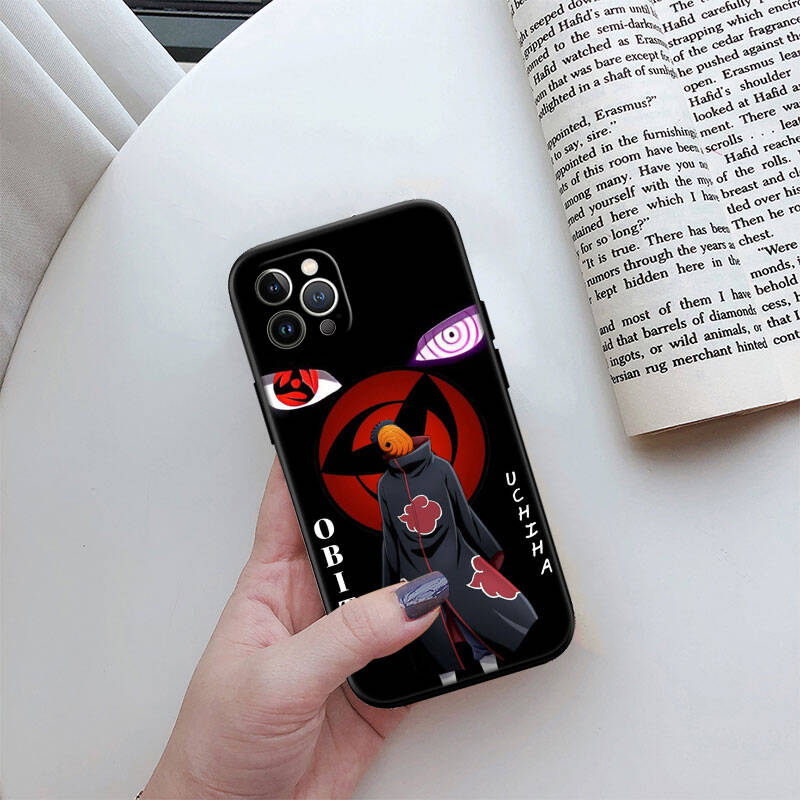 MH151 Чехол для телефона Учиха Обито для iPhone 7 8 11 12 13 14 15 16 17 16E XS Pro Max XR X SE Air