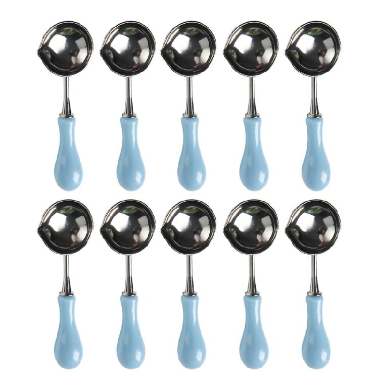 10 шт./набор Ложка для плавления воска для опечатывания Ложка для восковой печати Ложка для плавления штампа для восковой печати Конверт