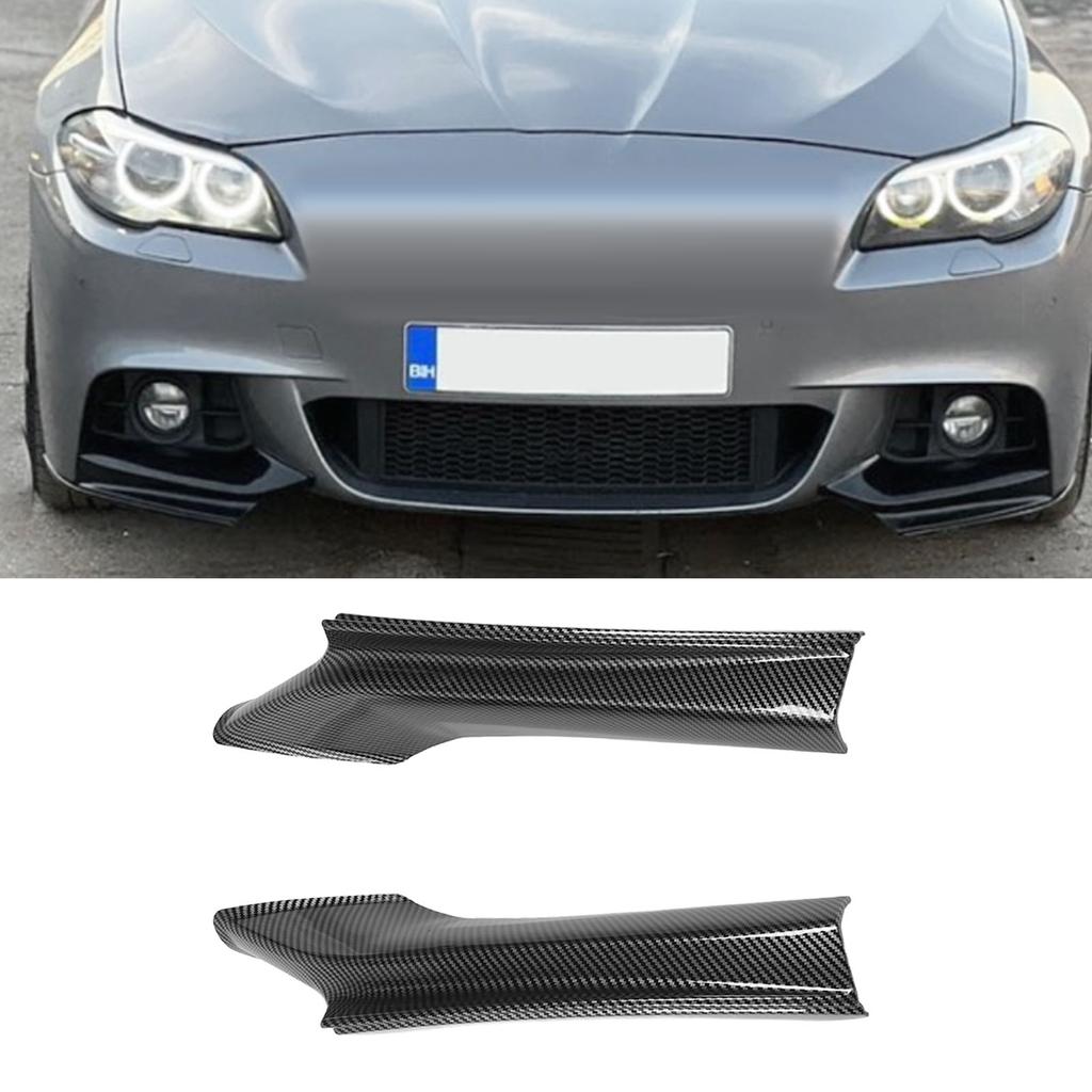 P  of Front Bumper Lip Spoiler Reduce Wind Resistance Bumper Corner Splitter for 5 Series F10 F11 M Sport 2010 to 2016