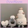 Плюшевая игрушка Jellycat в виде кольца-торта с набивкой из ПП хлопка для детского подарка на день рождения. Включены специальные персонажи.