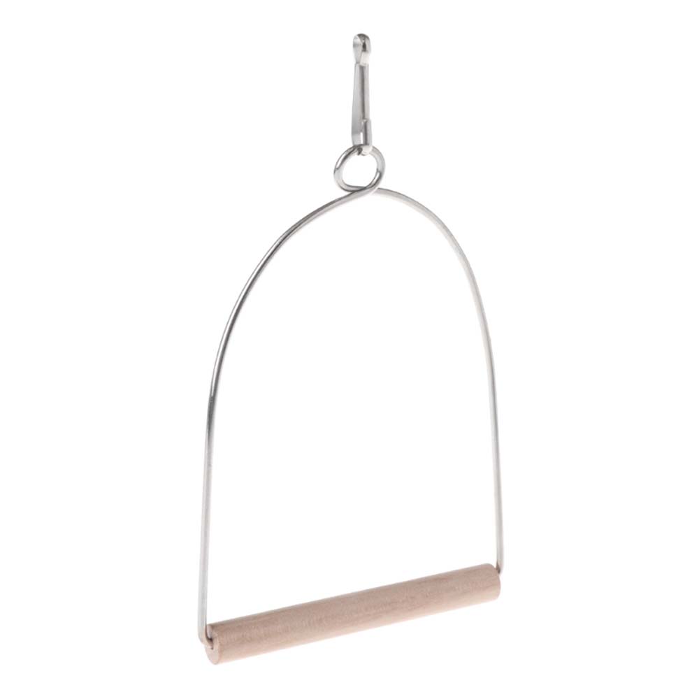 Natural Wooden For Bird Cage Bird Supplies Swing Parrots Swing Toy Hammock Birds Perch Bird Stand