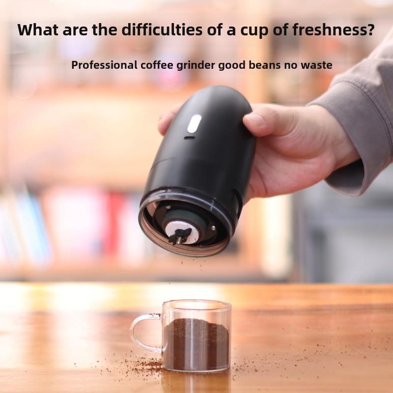 Portable Bean Grinder Electric USB Rechargeable Coffee Grinder Thickness Adjustment Home Small Coffee Machine