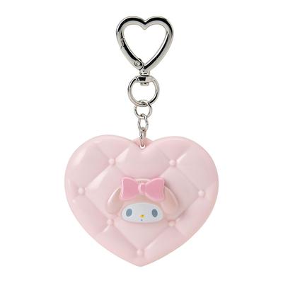 My Melody Зеркальный талисман ABS и Стандартное увеличительное зеркало Брелок, Смола, Сталь, Стекло, Зеркало, Зеркало, Двусторонний (159603)