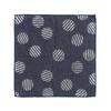 Imabari Towel Iori Handkerchief Made In Highly Absorbent Mono-mono Towel, Fluffy, Japan, (Dot/Navy)