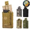 Тактический подсумок Molle для магазинов, двухъярусный, одинарный, для страйкбола, тактический, для винтовок AR M4 AR15, пистолета, 9 мм, держатель для магазинов, аксессуары